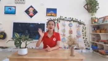 Tạo hình: Vẽ trường tiêu học -GV: Lê Thị Trang