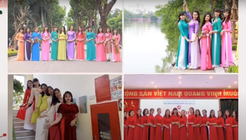 Trường mầm non Xuân La hưởng ứng Tuần lễ áo dài