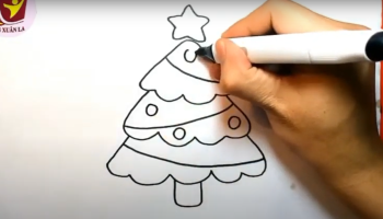 Tạo hình: Vẽ cây thông Noel - GV: Hoàng Phượng