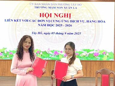 HỘI NGHỊ LIÊN KẾT GIỮA TRƯỜNG MẦM NON XUÂN LA VÀ CÁC ĐƠN VỊ CUNG CẤP THỰC PHẨM CHO HỌC SINH TRONG NĂM HỌC 2025-2026
