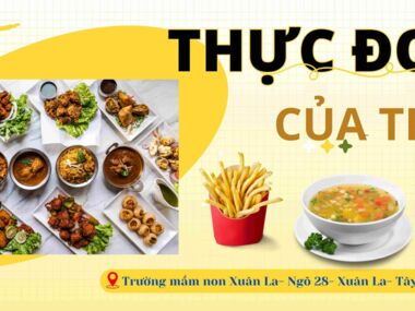 THỰC ĐƠN CỦA TRẺ